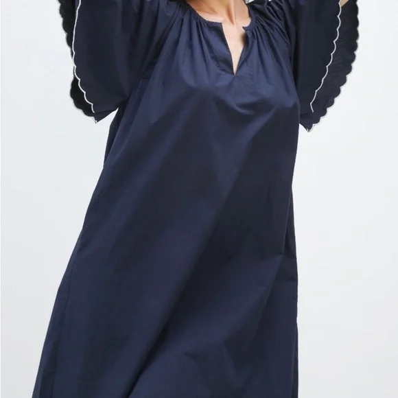 Navy Bleu “Harbor Scallop Dress” - XL - Picture 8 of 11